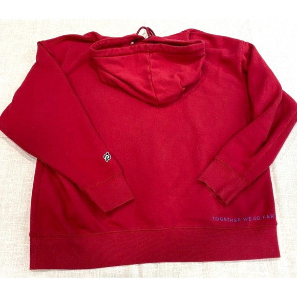 Peloton - red sweatshirt long sleeve hoodie with logo women's size Large - Picture 3 of 5